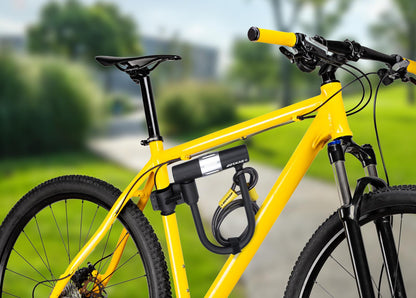 Frame U-lock with cable&holder