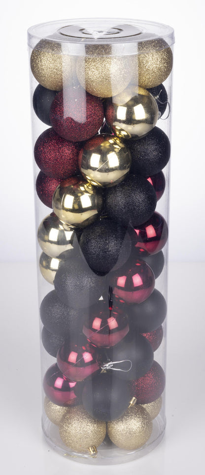 Xmas bauble 50pc D6cm