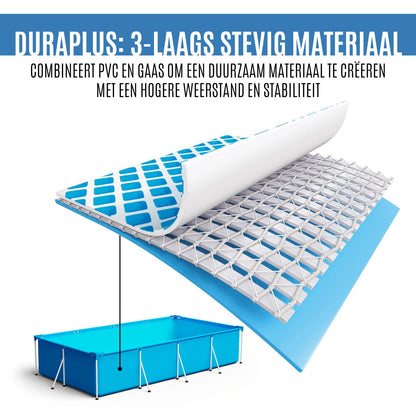 Pool frame 400x211x81cm PVC