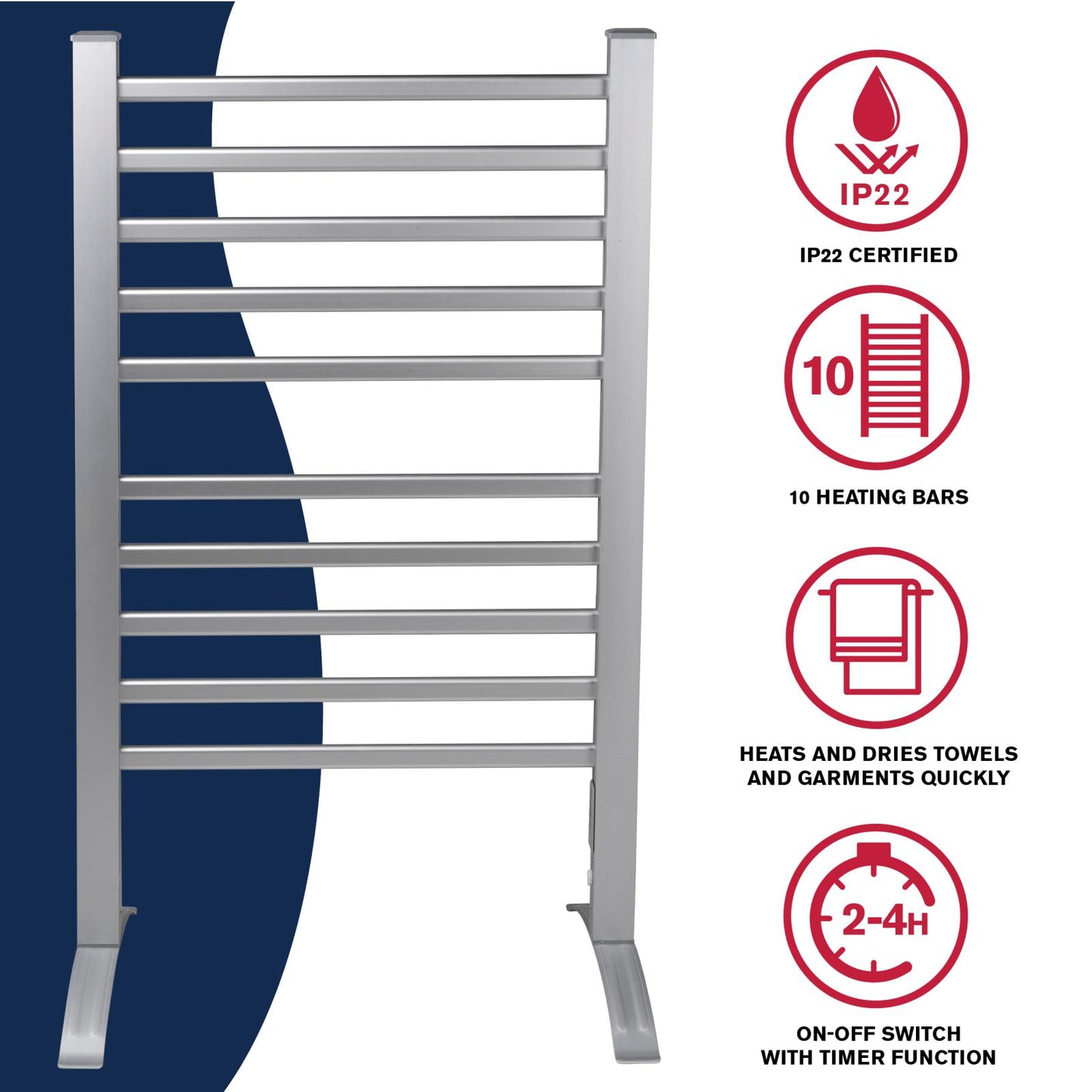 Drying rack towel 230V 10bars