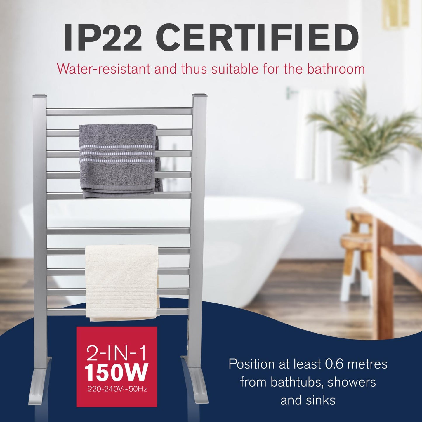 Drying rack towel 230V 10bars