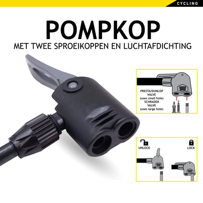 Bicycle floor pump