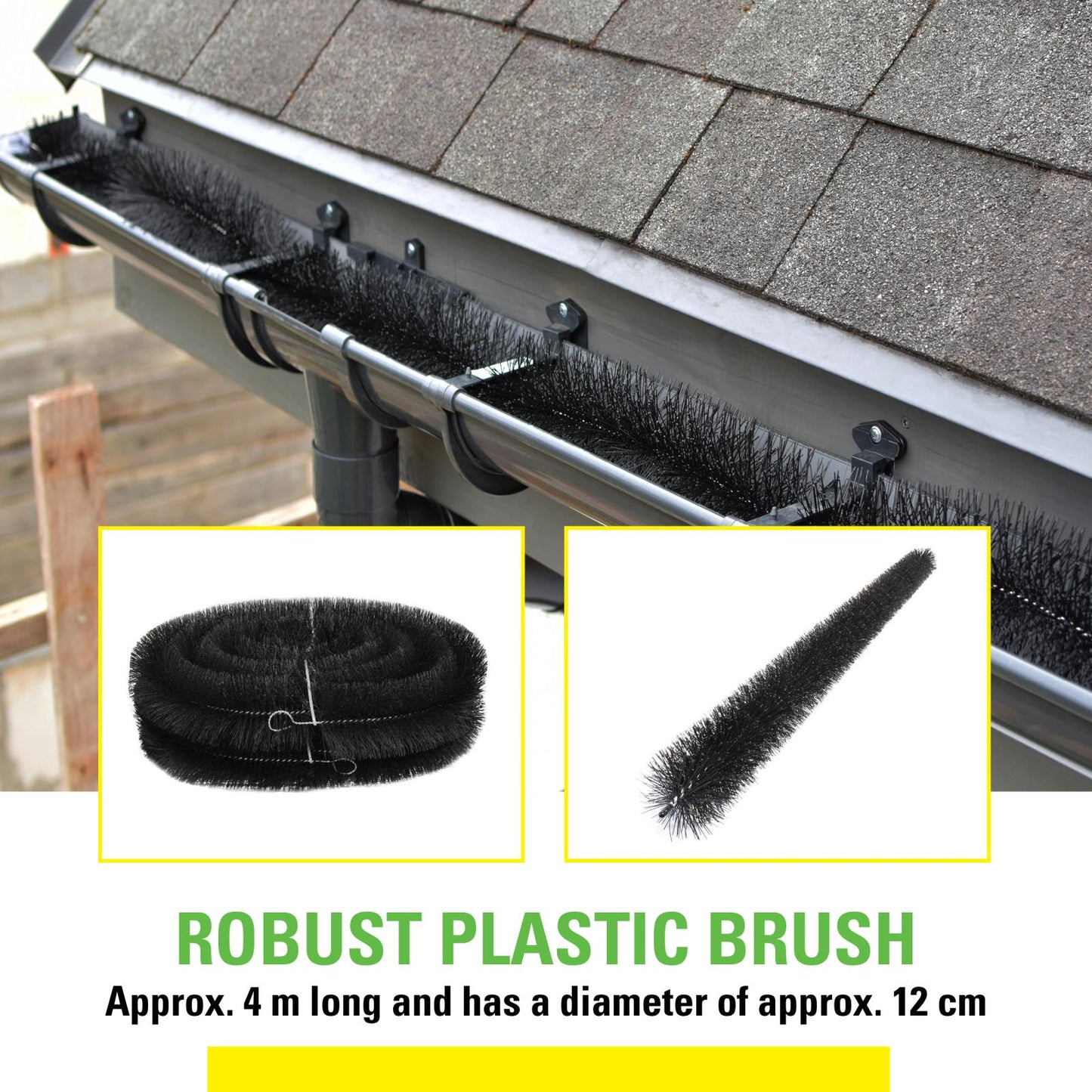 Gutter brush 4 meter dia:12cm