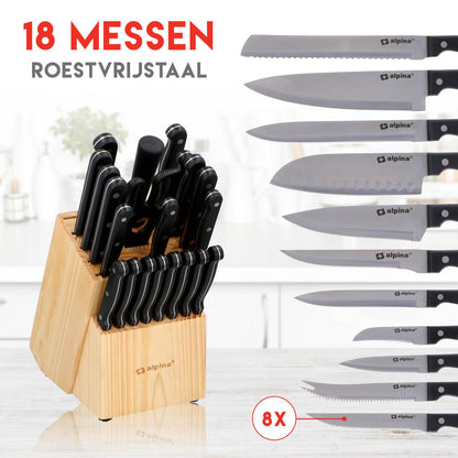 Knife 22pcs with block