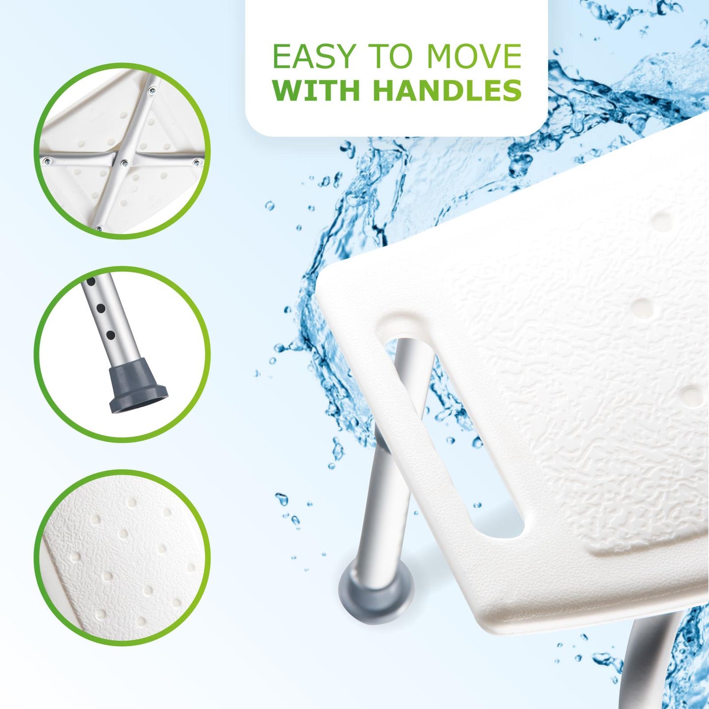 Showerchair 51x45x56cm
