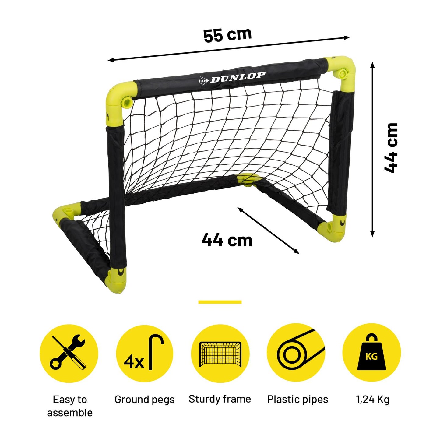 Soccer goal set 55cm PP 2pc
