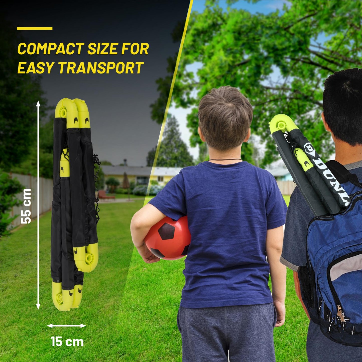 Soccer goal set 55cm PP 2pc