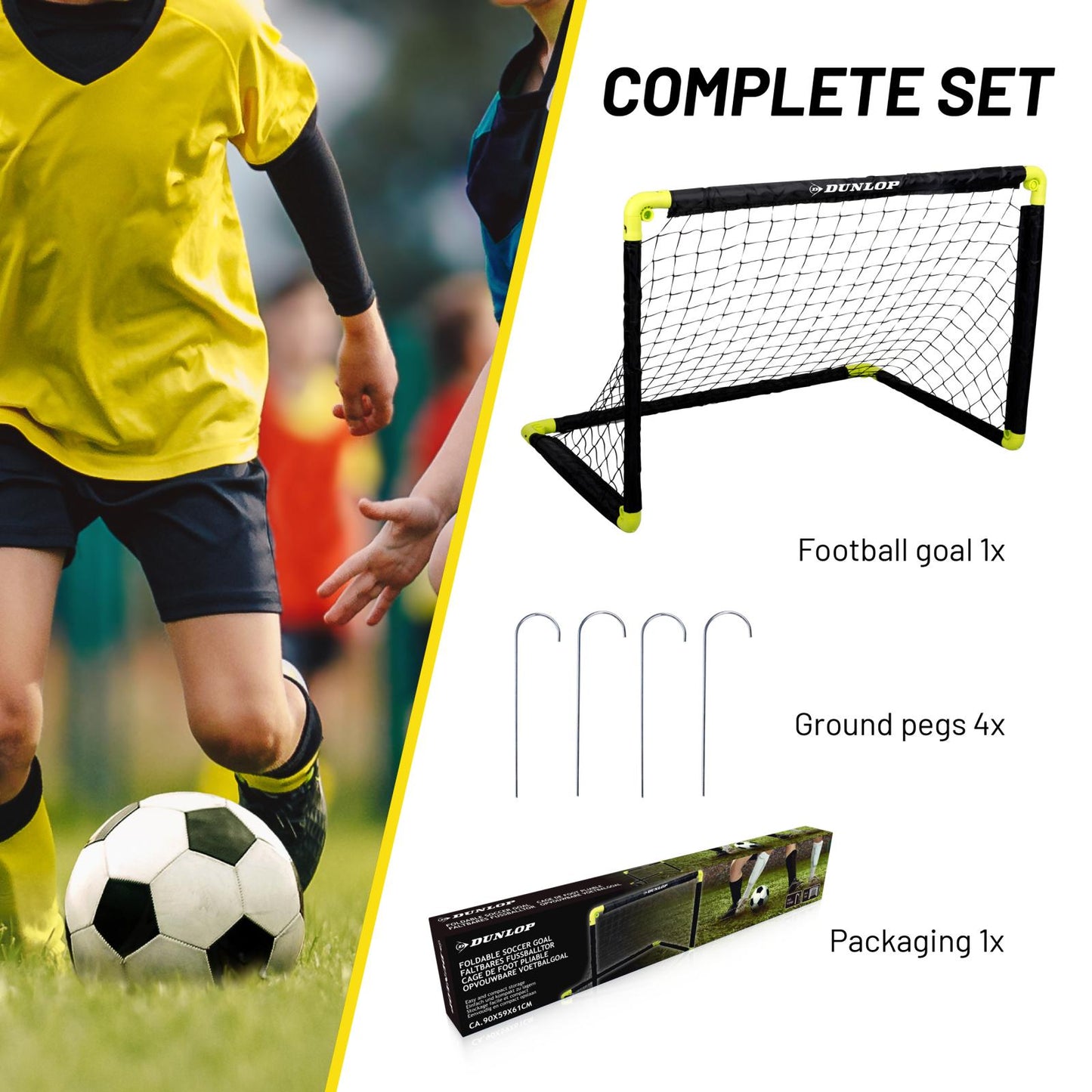 Goal soccer 90x59x61cm PP