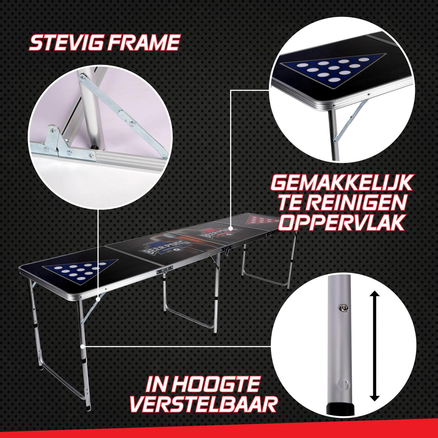 Beerpong table foldable