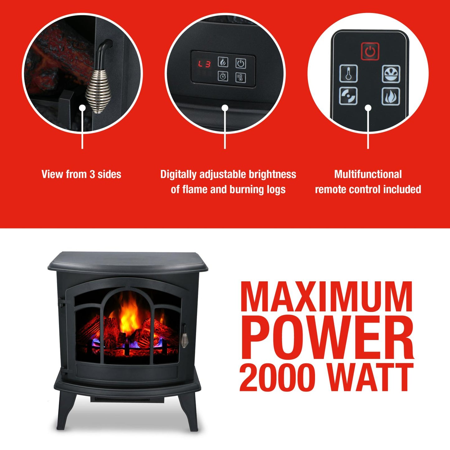 Heater Vicenza LED 3D 1800W