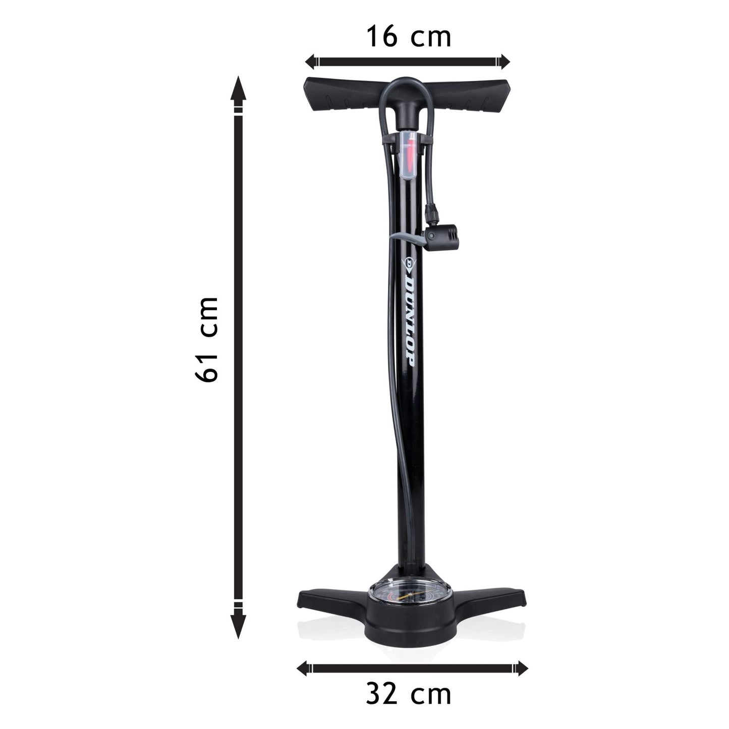 Bicycle floor pump gauge