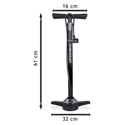 Bicycle floor pump gauge