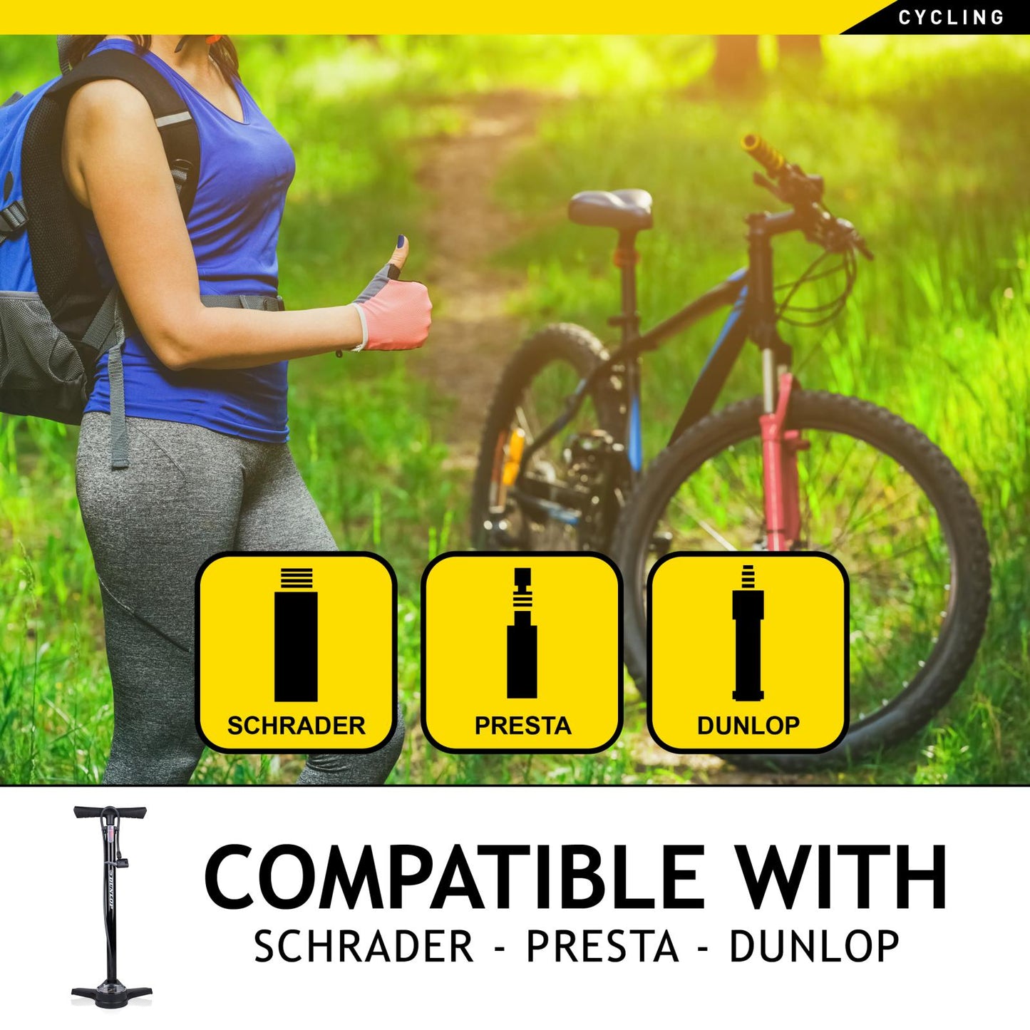 Bicycle floor pump gauge