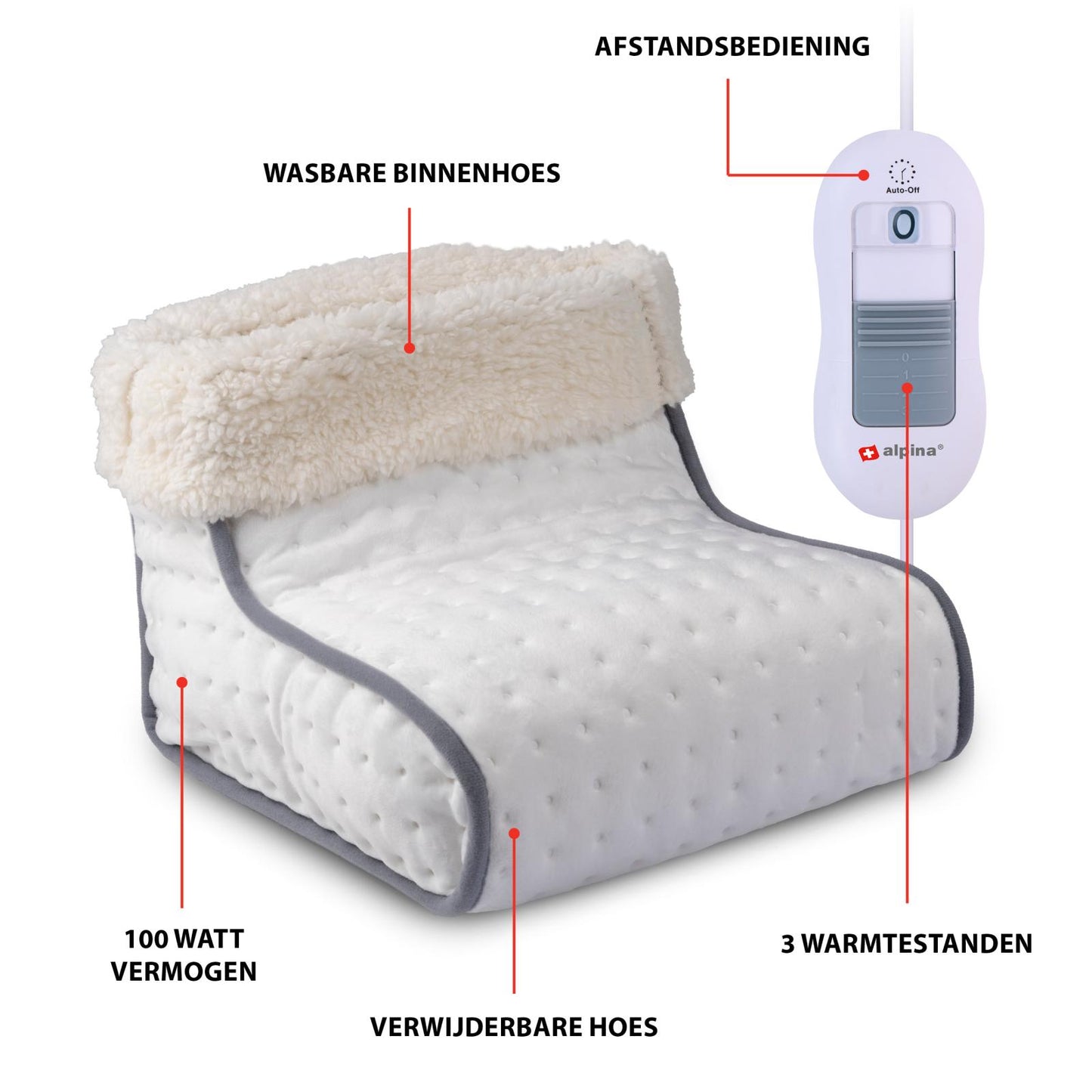 Footwarmer white 100w FL