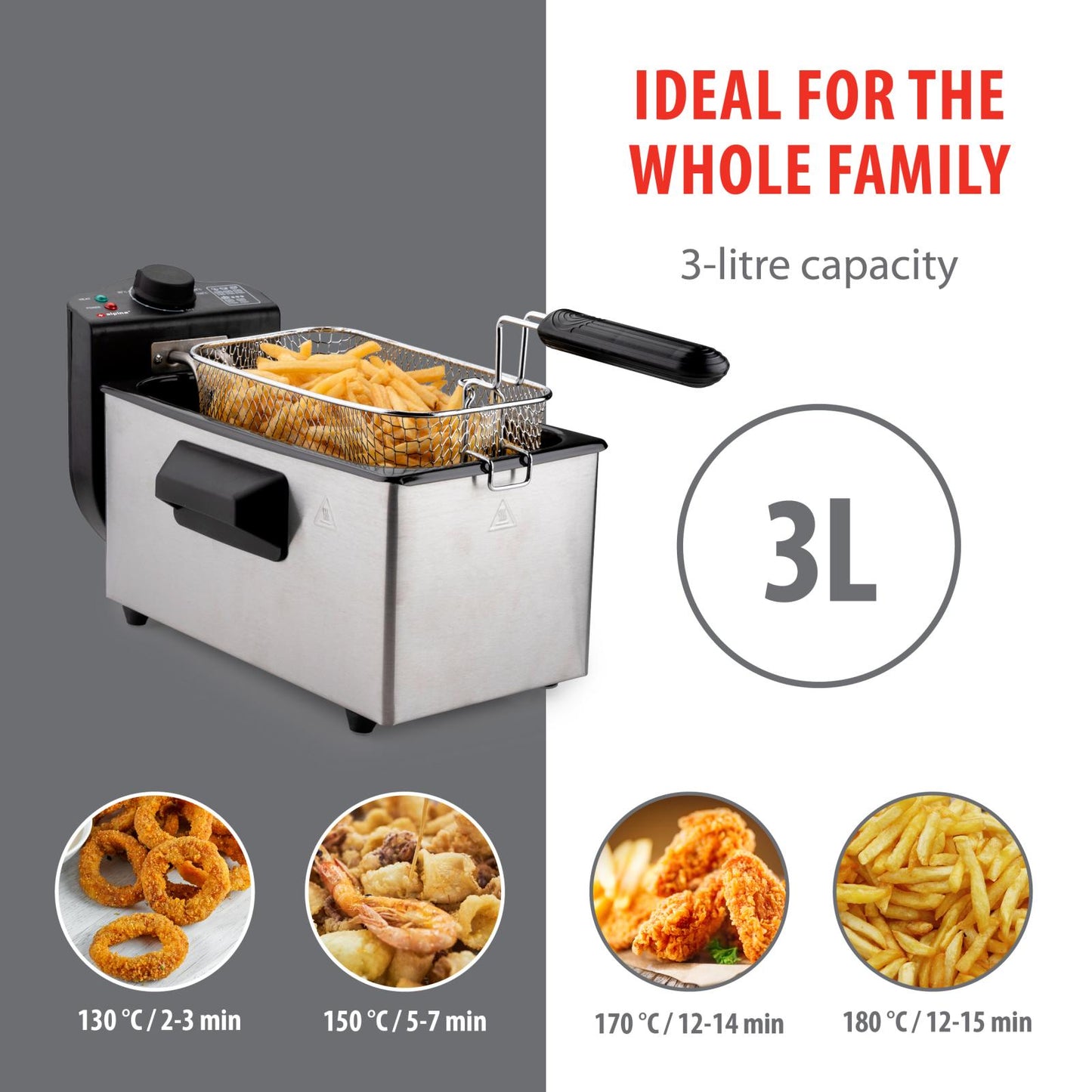 Deep fryer 3L 2000W