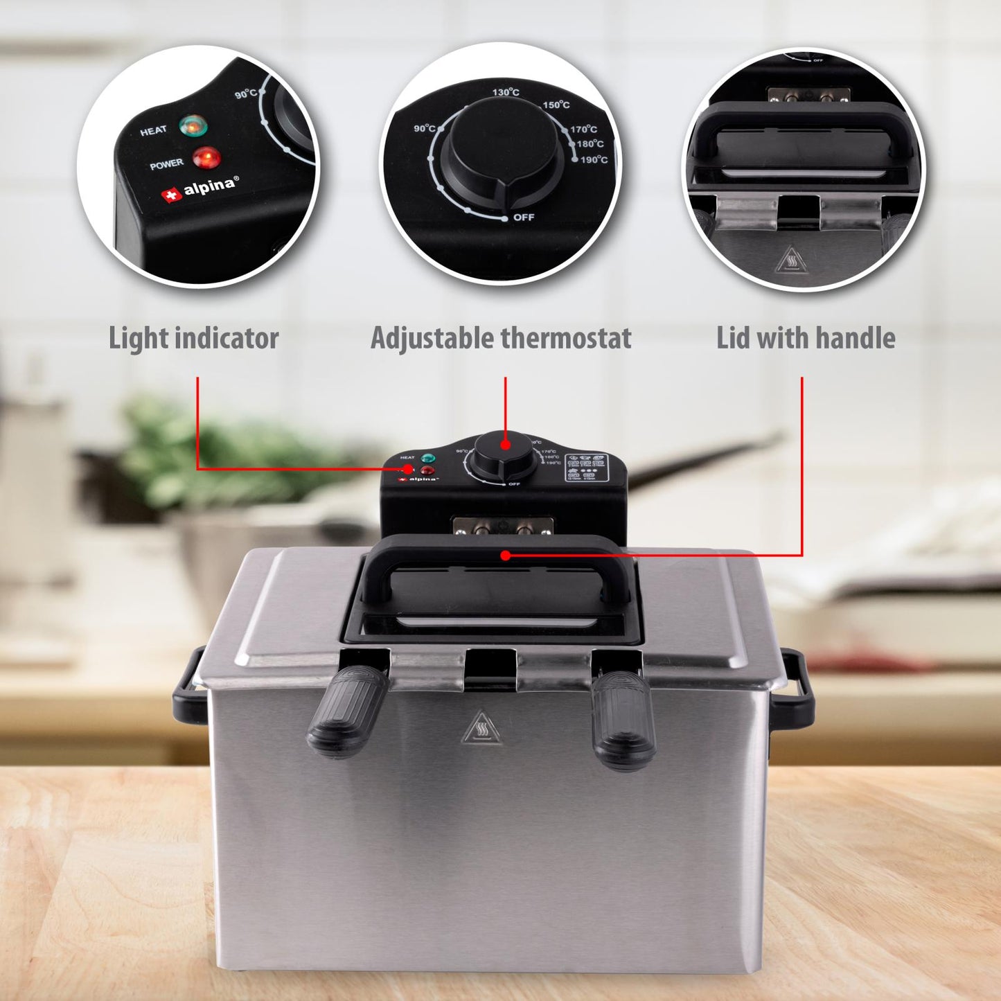 Deep fryer 5L 2000W