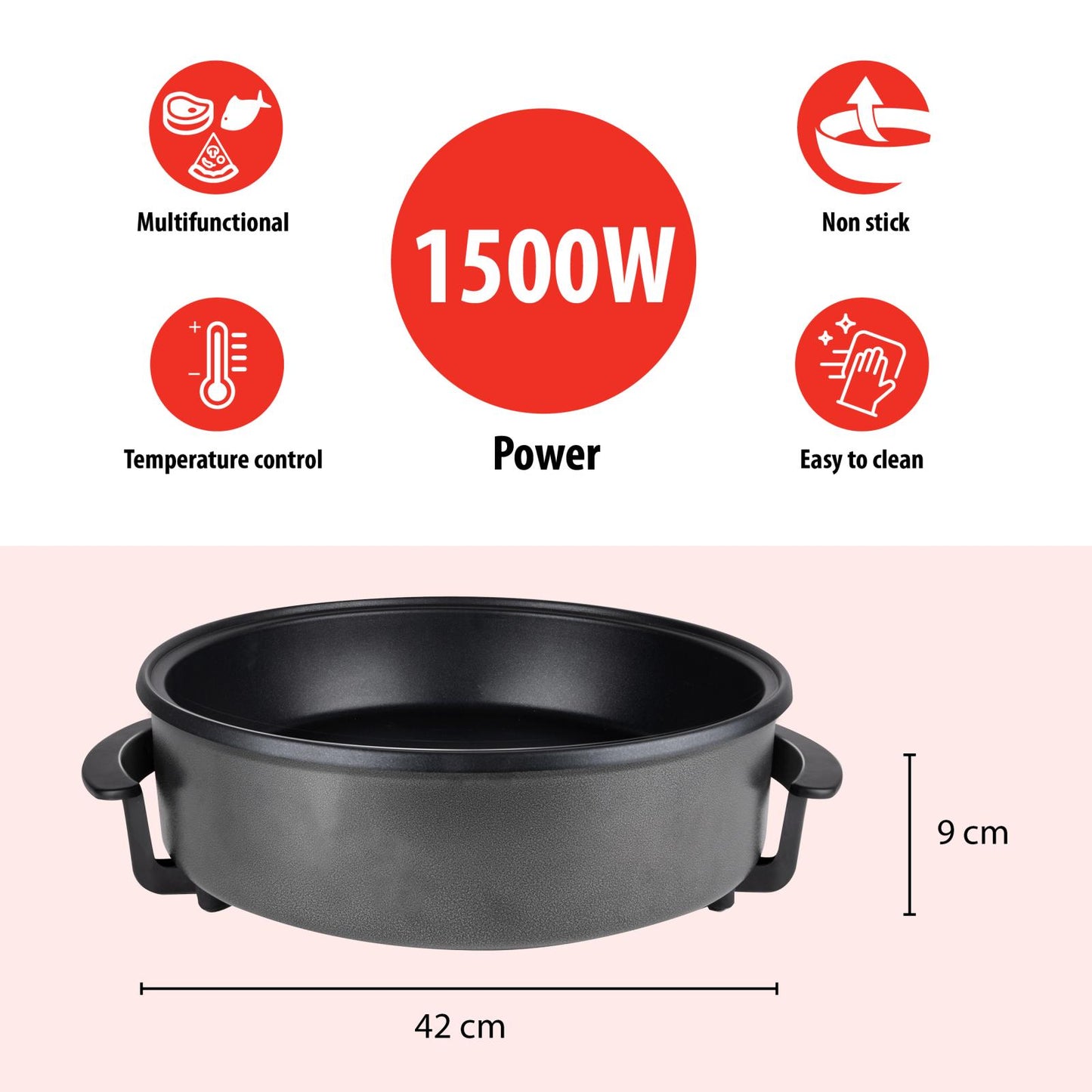 Pan party 230V XXL D42cm