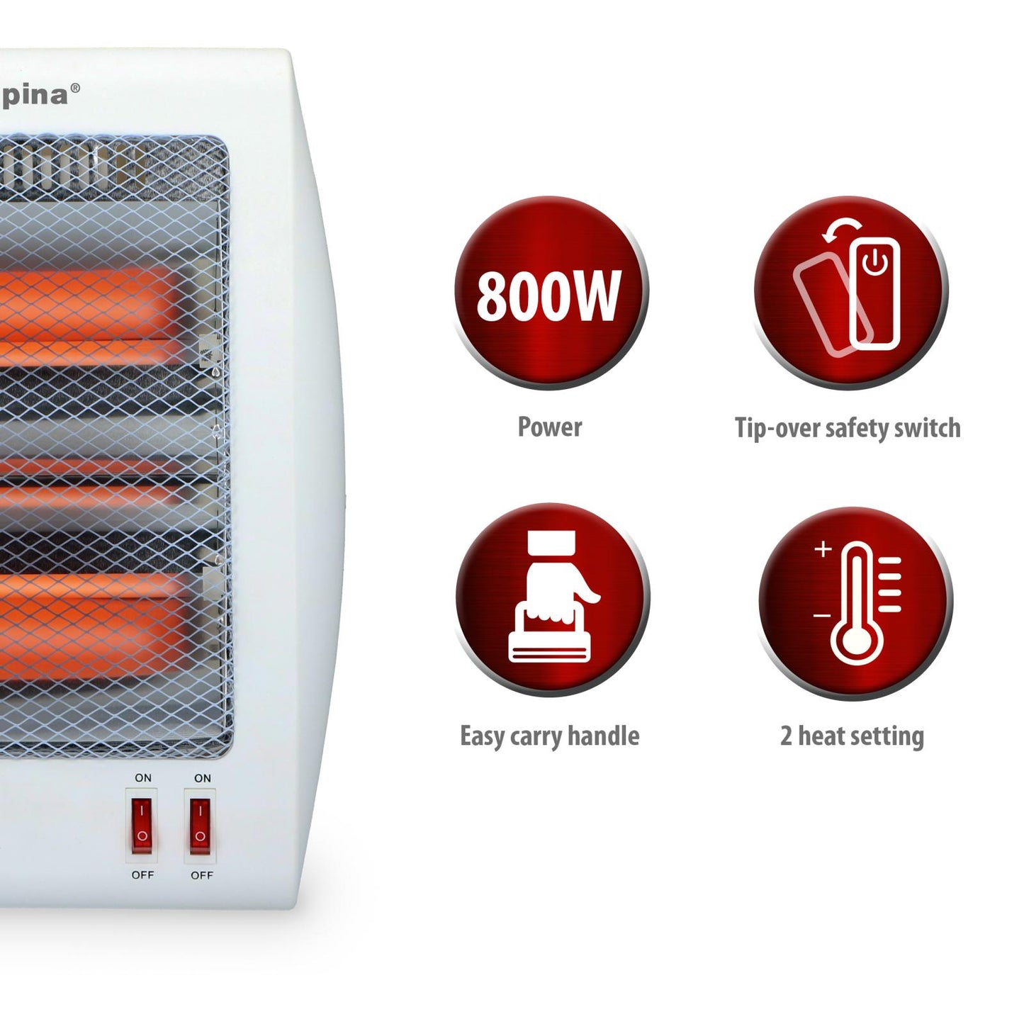 Quartz heater 800W