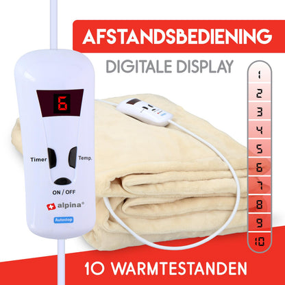 Blanket heated ivory180w PES