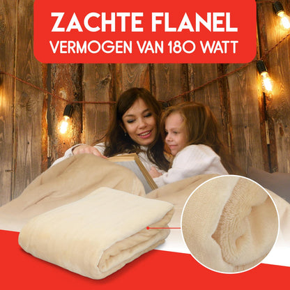 Blanket heated ivory180w PES