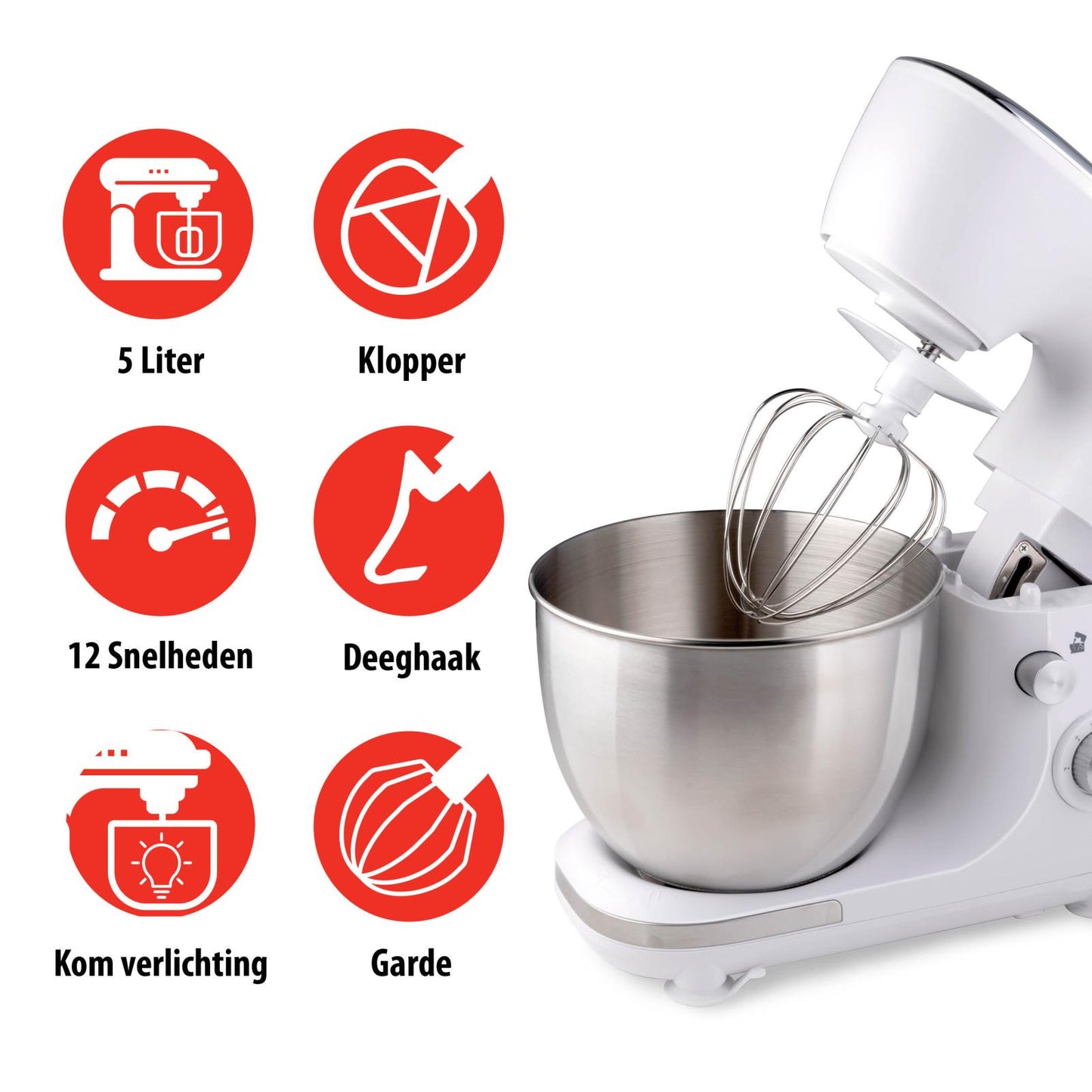 Kitchen machine 5L white