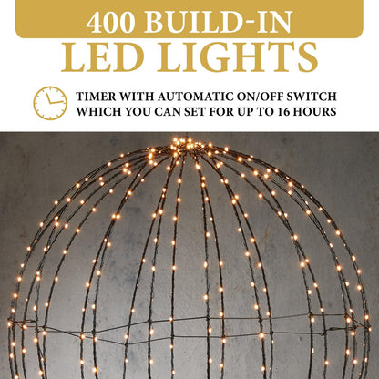 Ball warm white 400led 60cm