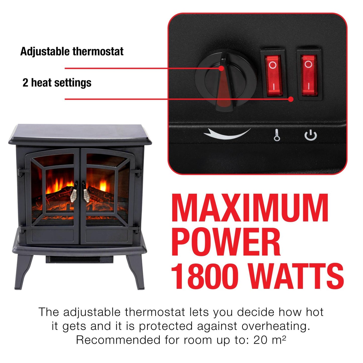 Heater Narvik LED 1800W