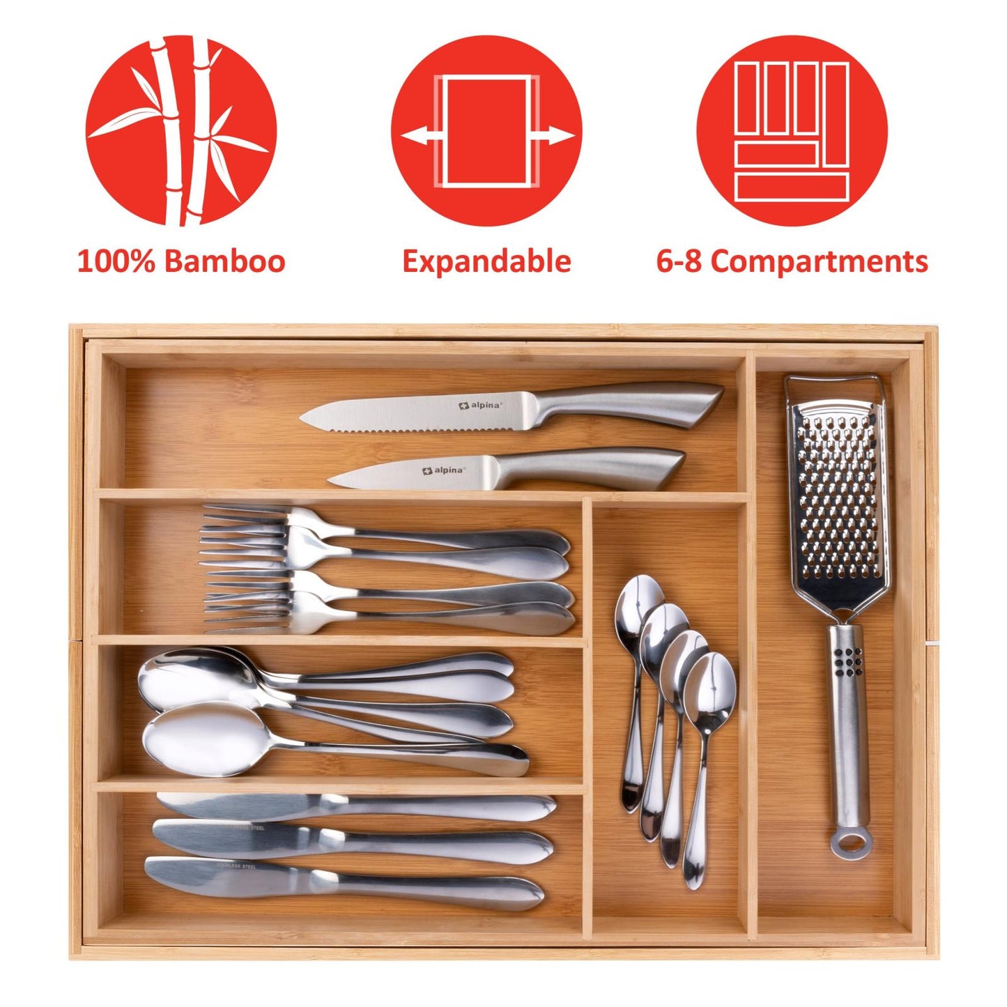 Cutlery holder extendable FSC