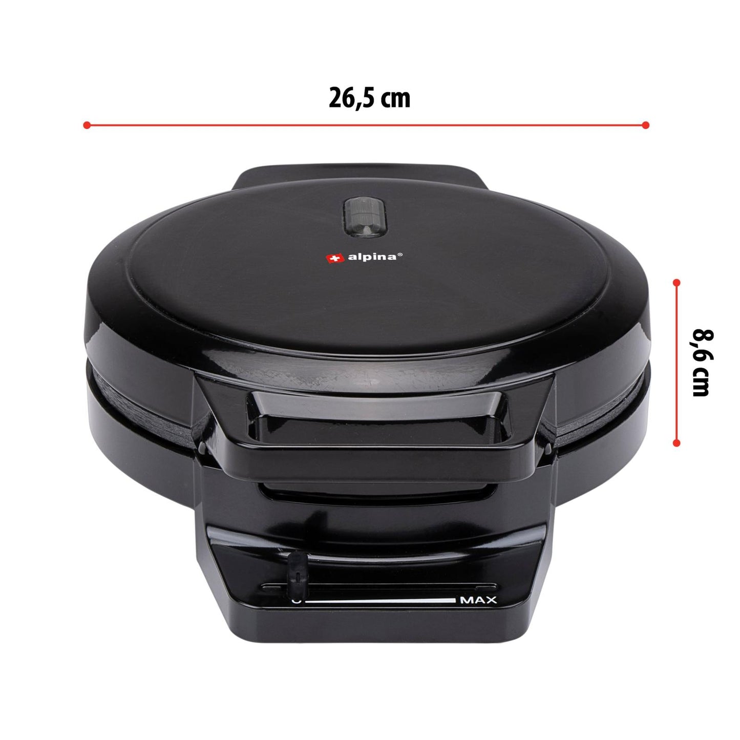 Waffle maker 230V 1000W