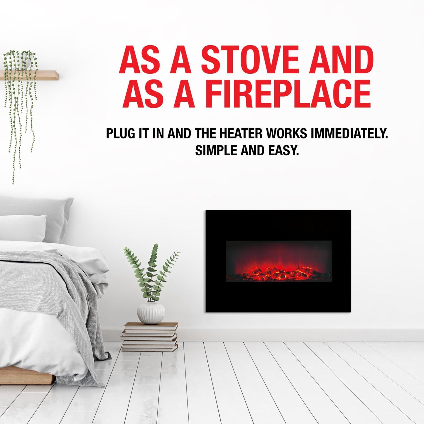 Heater wall Memphis LED 80cm