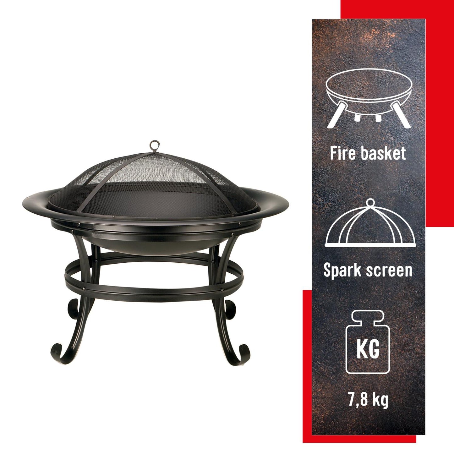 Fire Bowl RD75,5*58,5cm ST