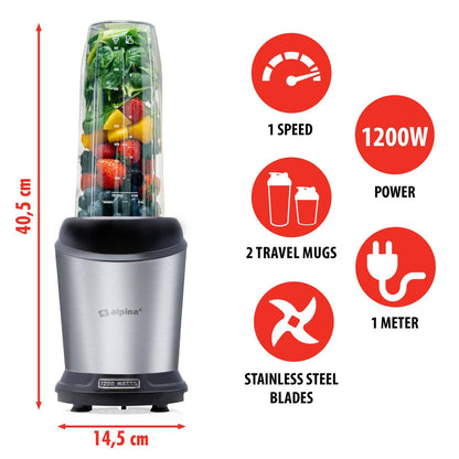 Smoothie maker 220-240V SS 1200W