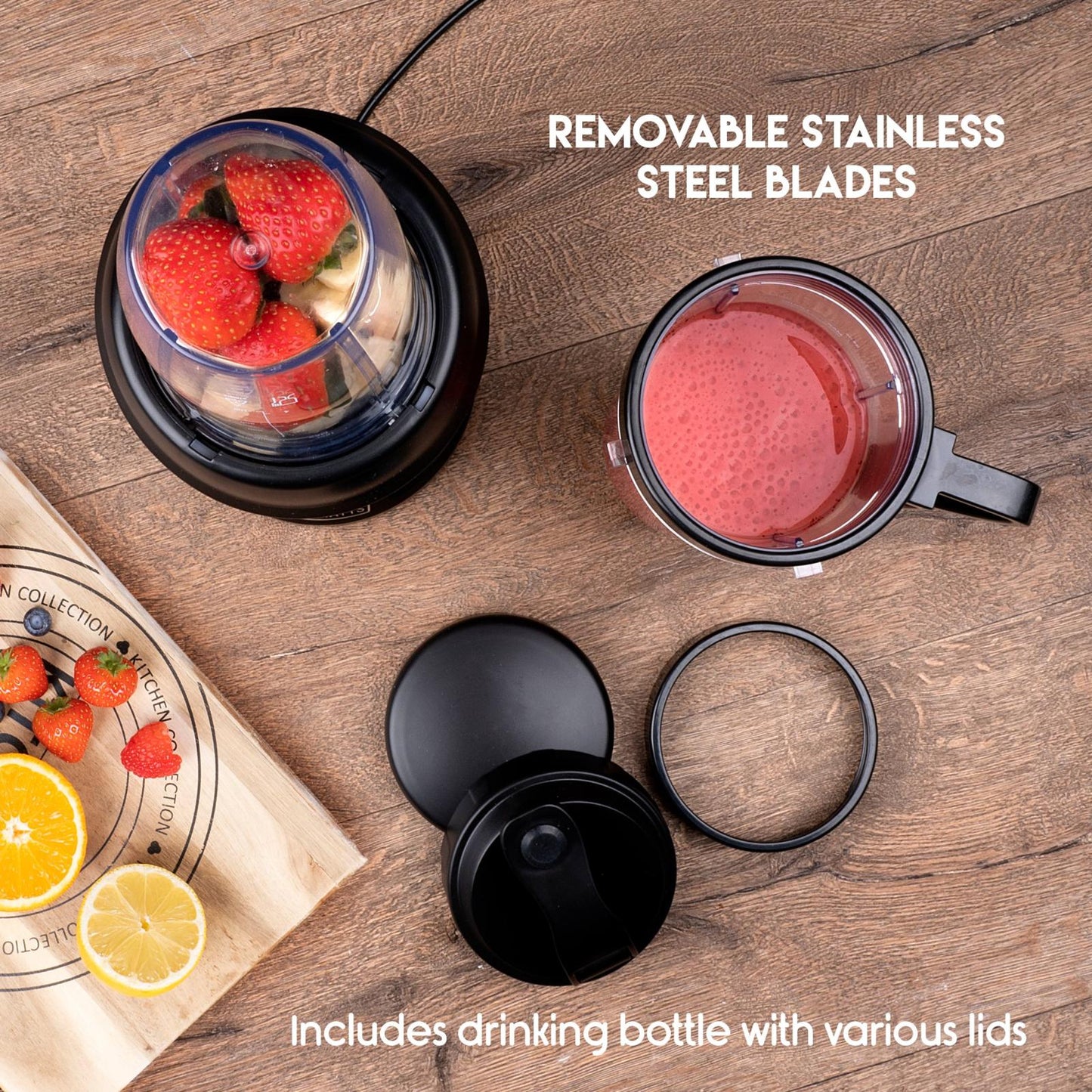 Smoothie maker 220-240V SS 1200W
