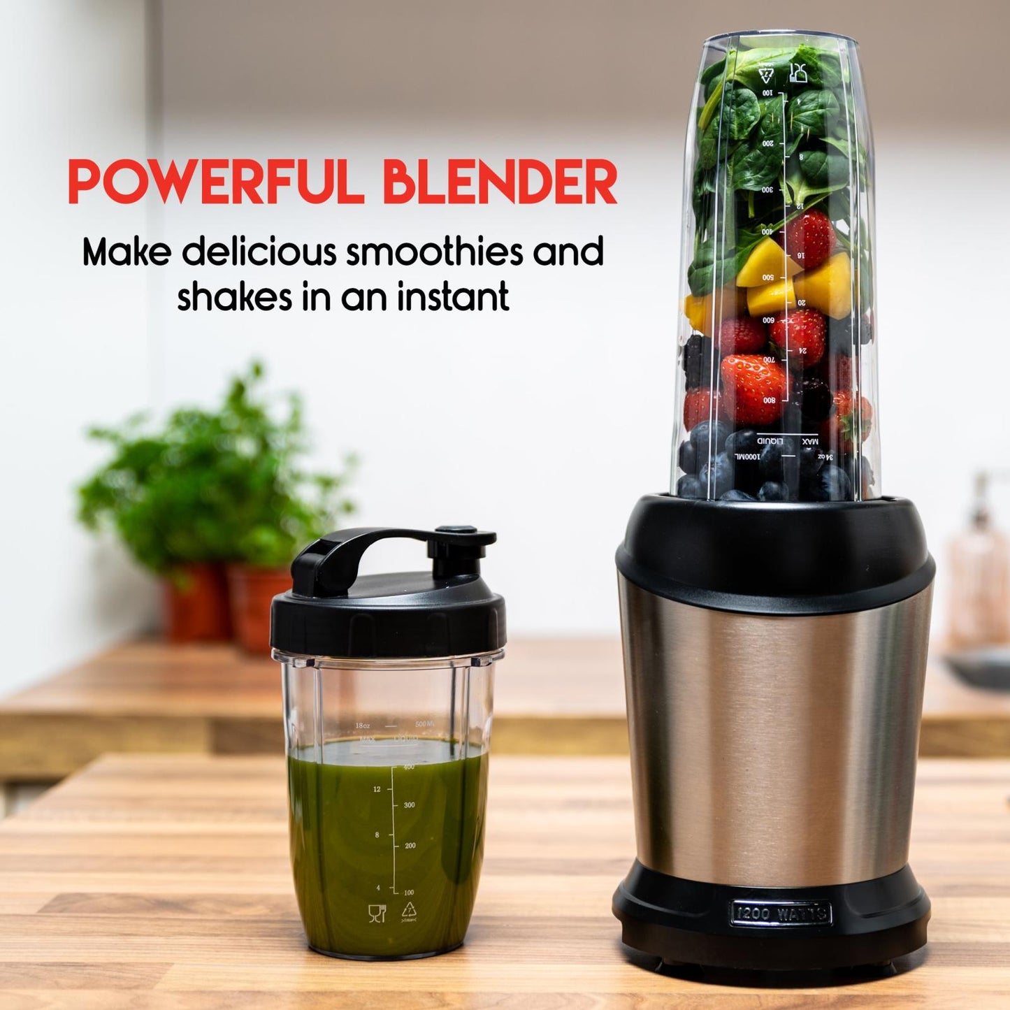 Smoothie maker 220-240V SS 1200W