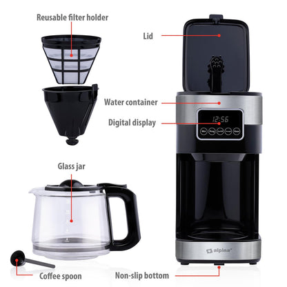 Coffee maker 230V SS 900W
