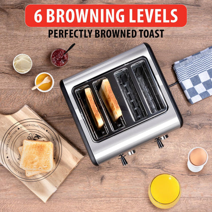 Toaster 4 slices 230V 1500W 50/60Hz