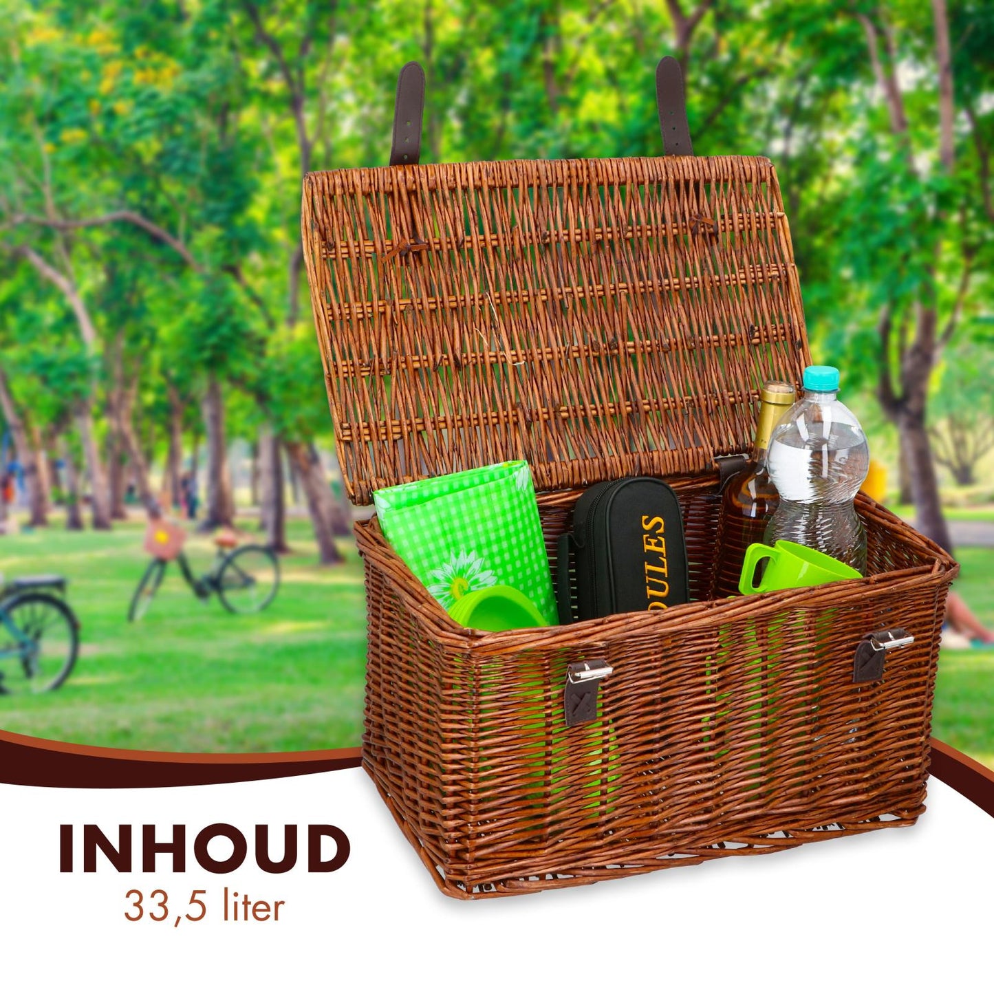 Bicycle baker's basket 30L