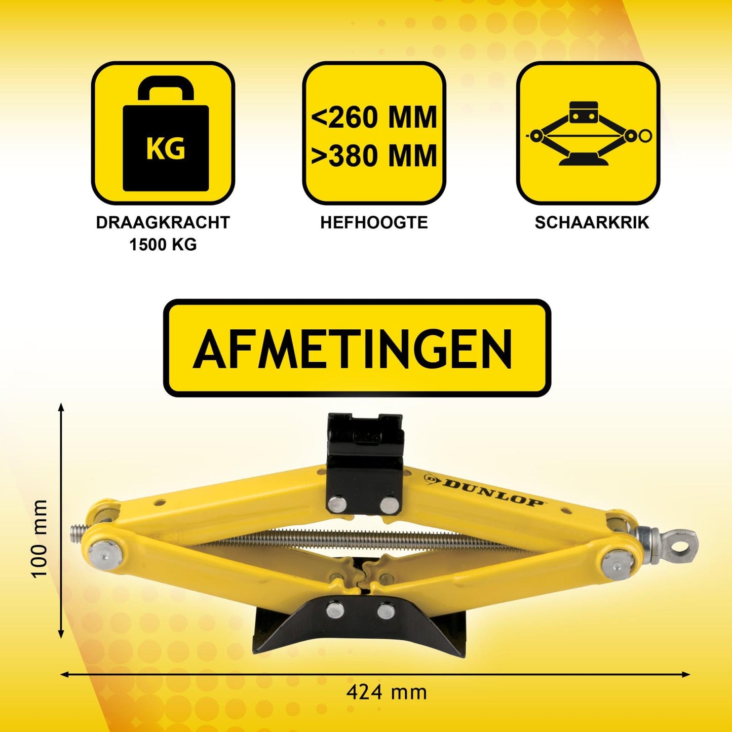 Scissor jack 1500kg ST