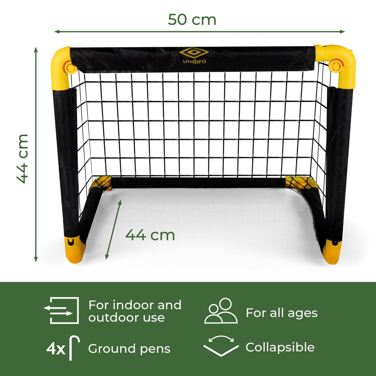 Soccer goal set 55cm PP 2pc.