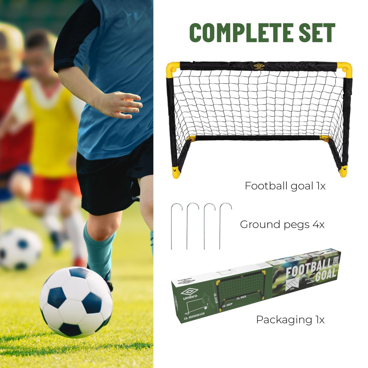 Goal soccer 90x59x61cm PP