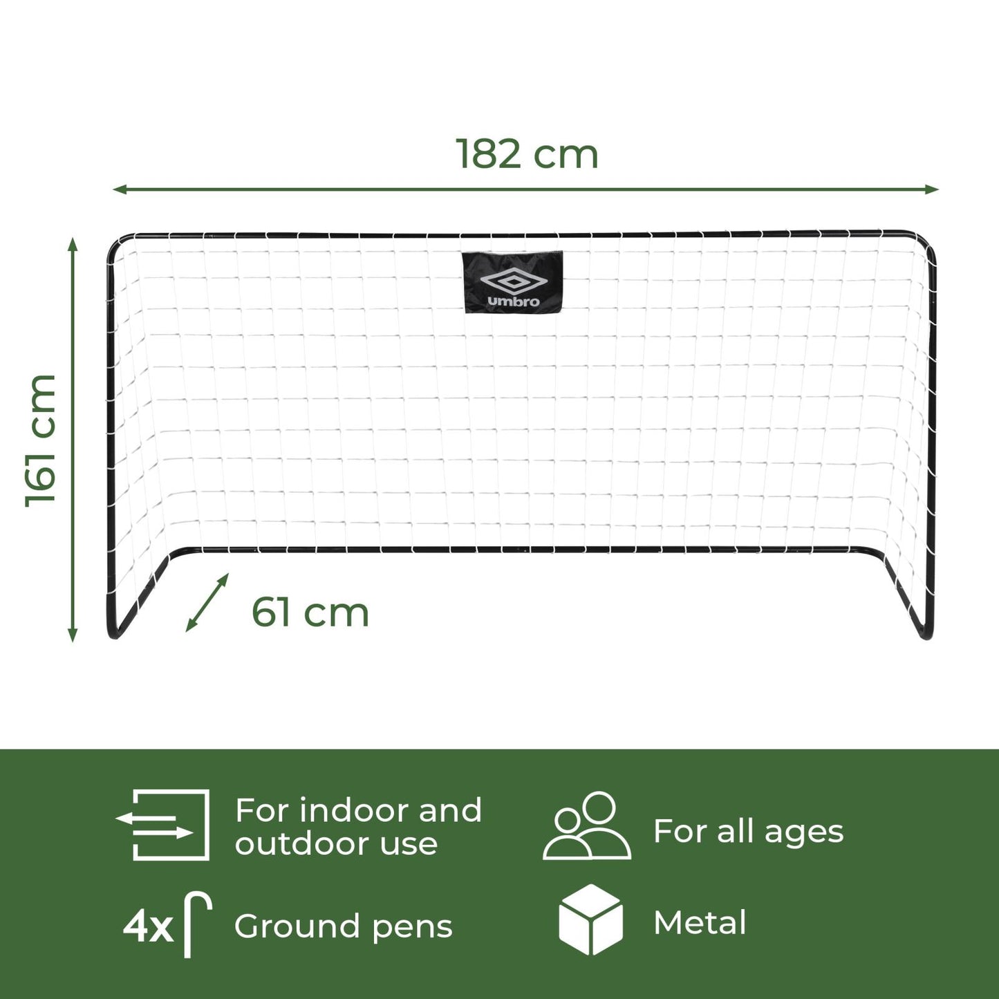 Soccer goal 182x122x61cm