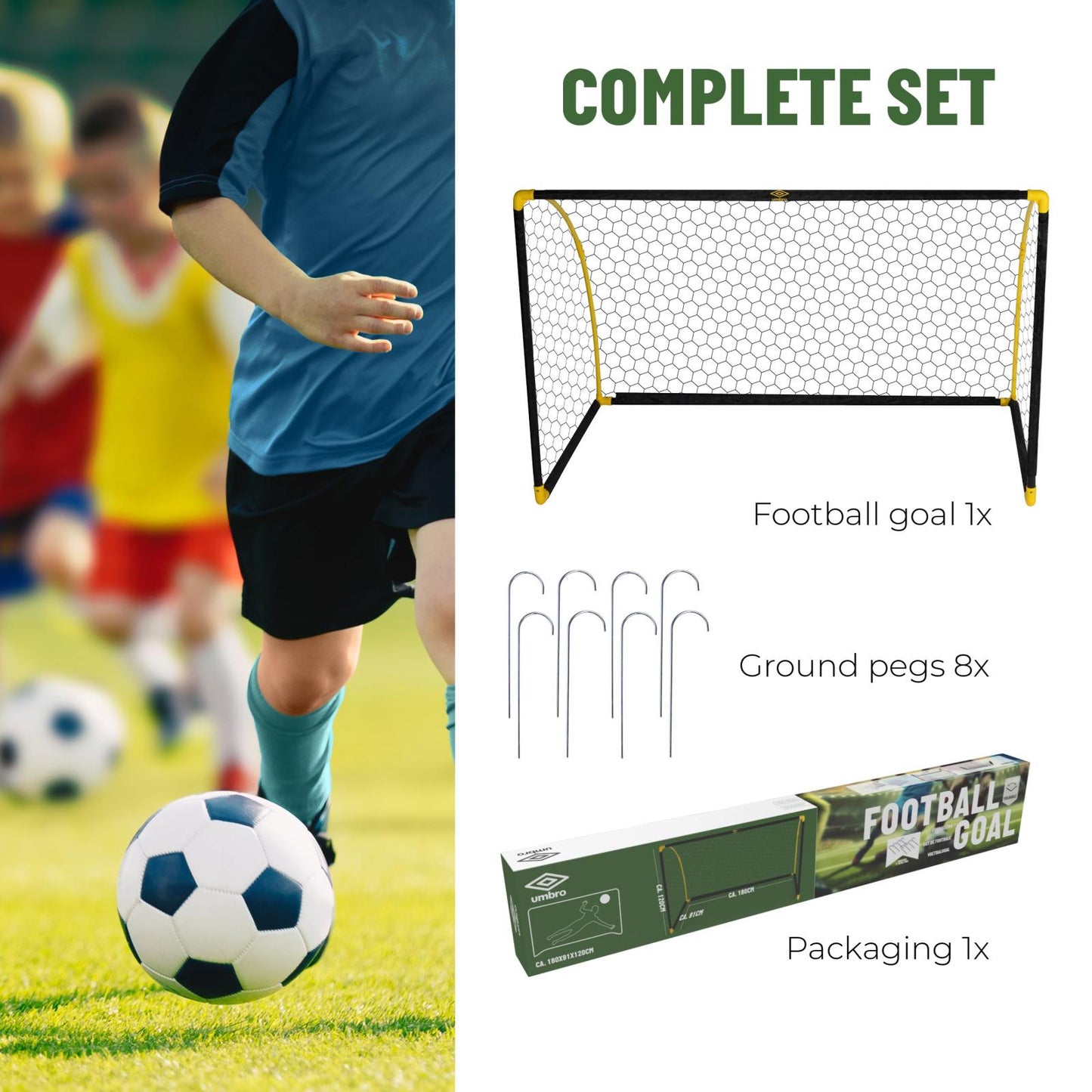 Goal Soccer 180x91x120cm PP