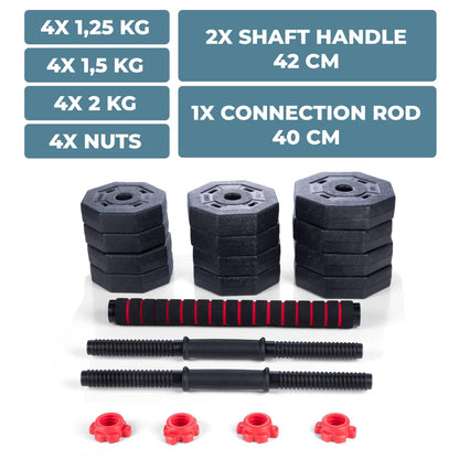 Dumbbell Set 19pcs