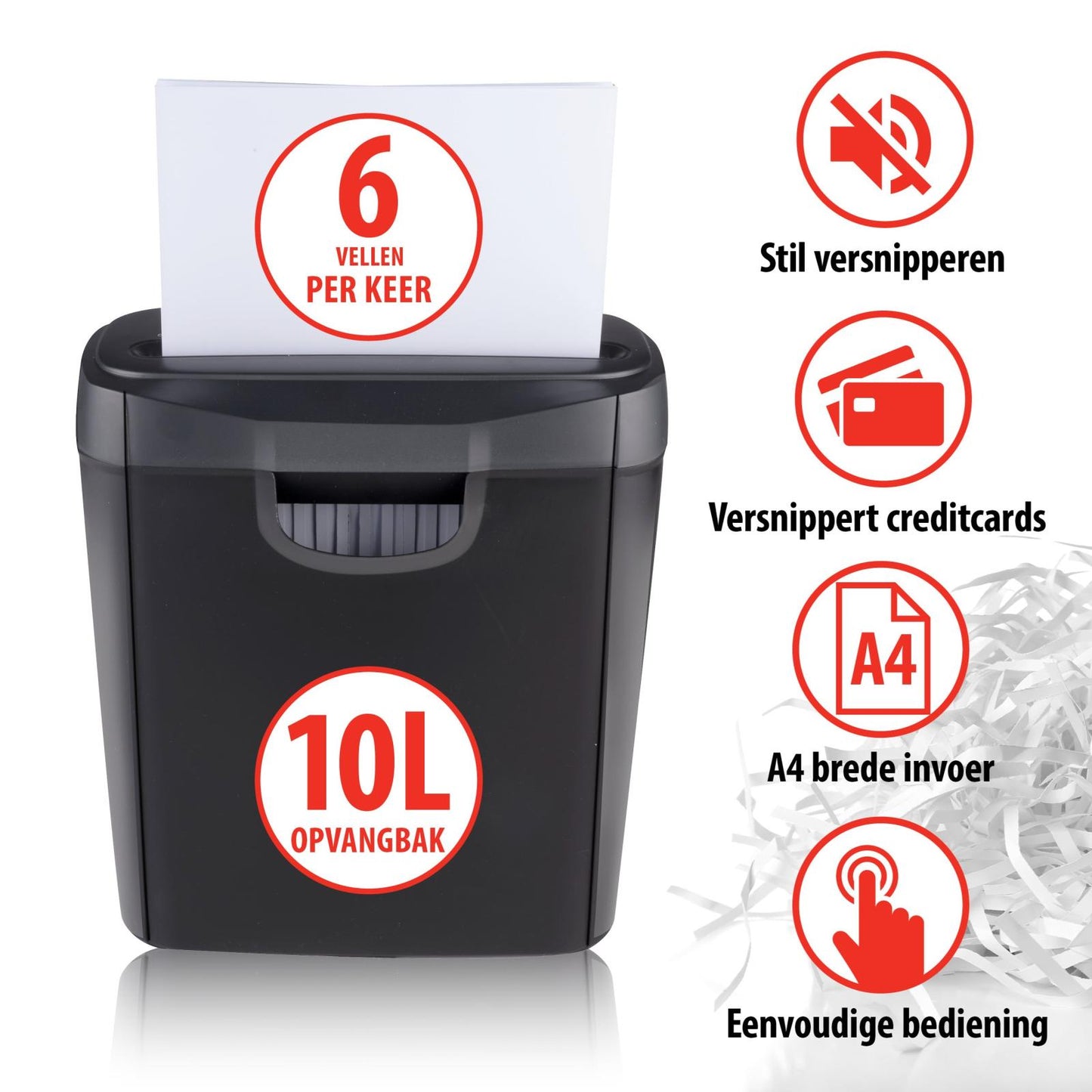 Paper shredder 230V 190W