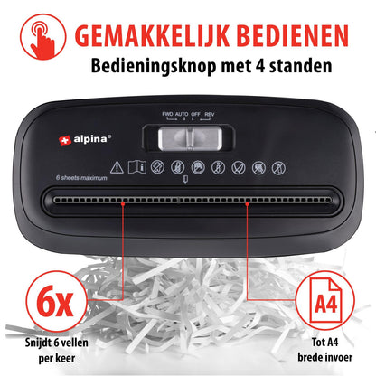 Paper shredder 230V 190W