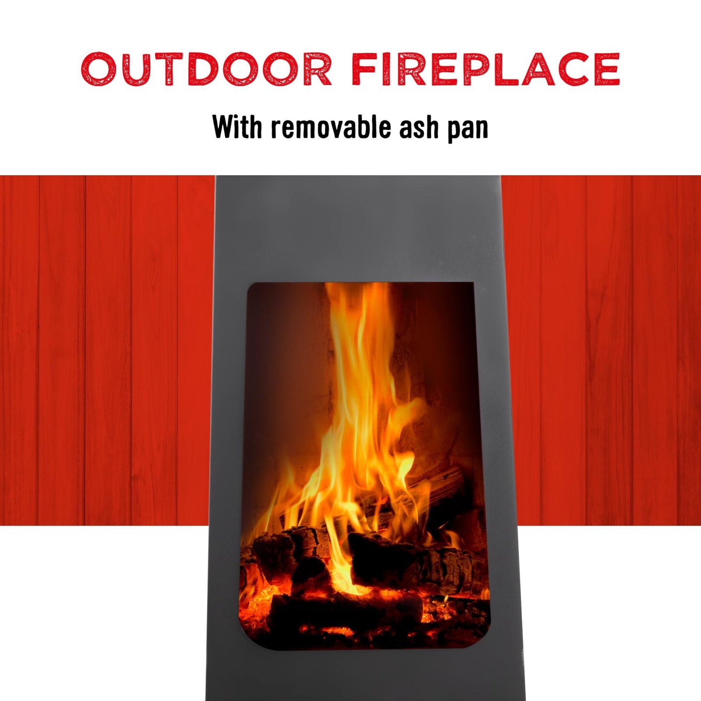 Fire basket 36x36x150cm