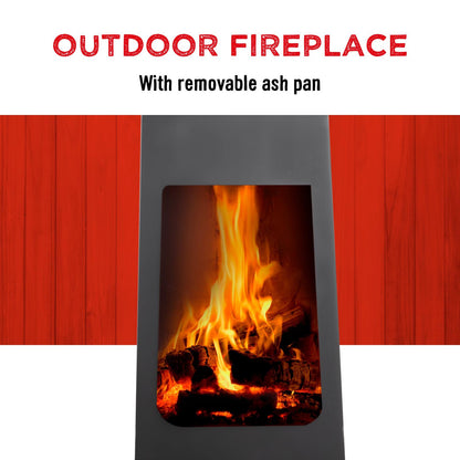 Fire basket 36x36x150cm