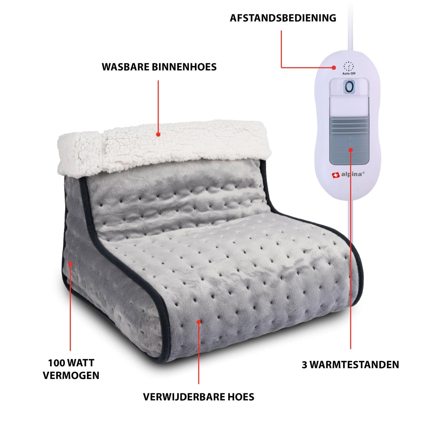Footwarmer light grey 100W FL