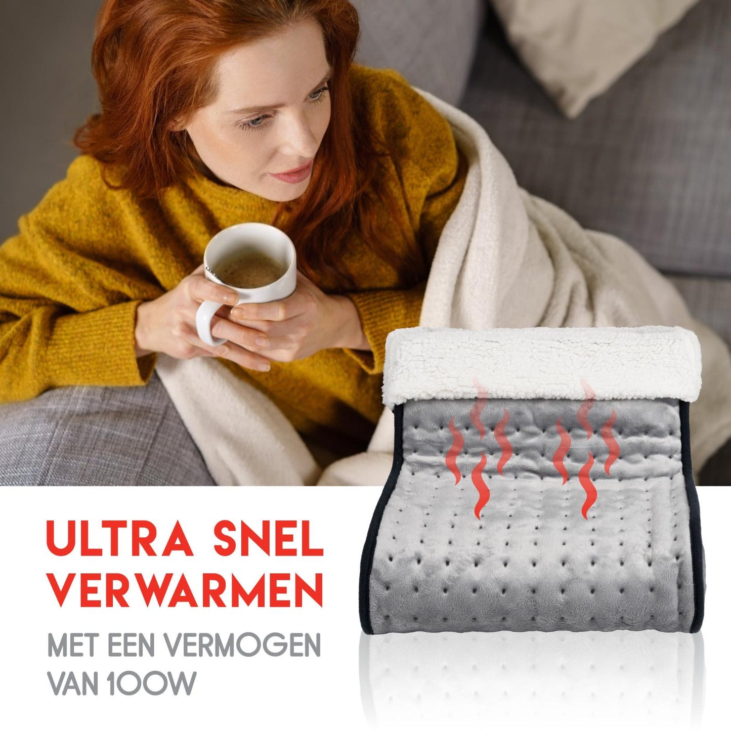Footwarmer light grey 100W FL