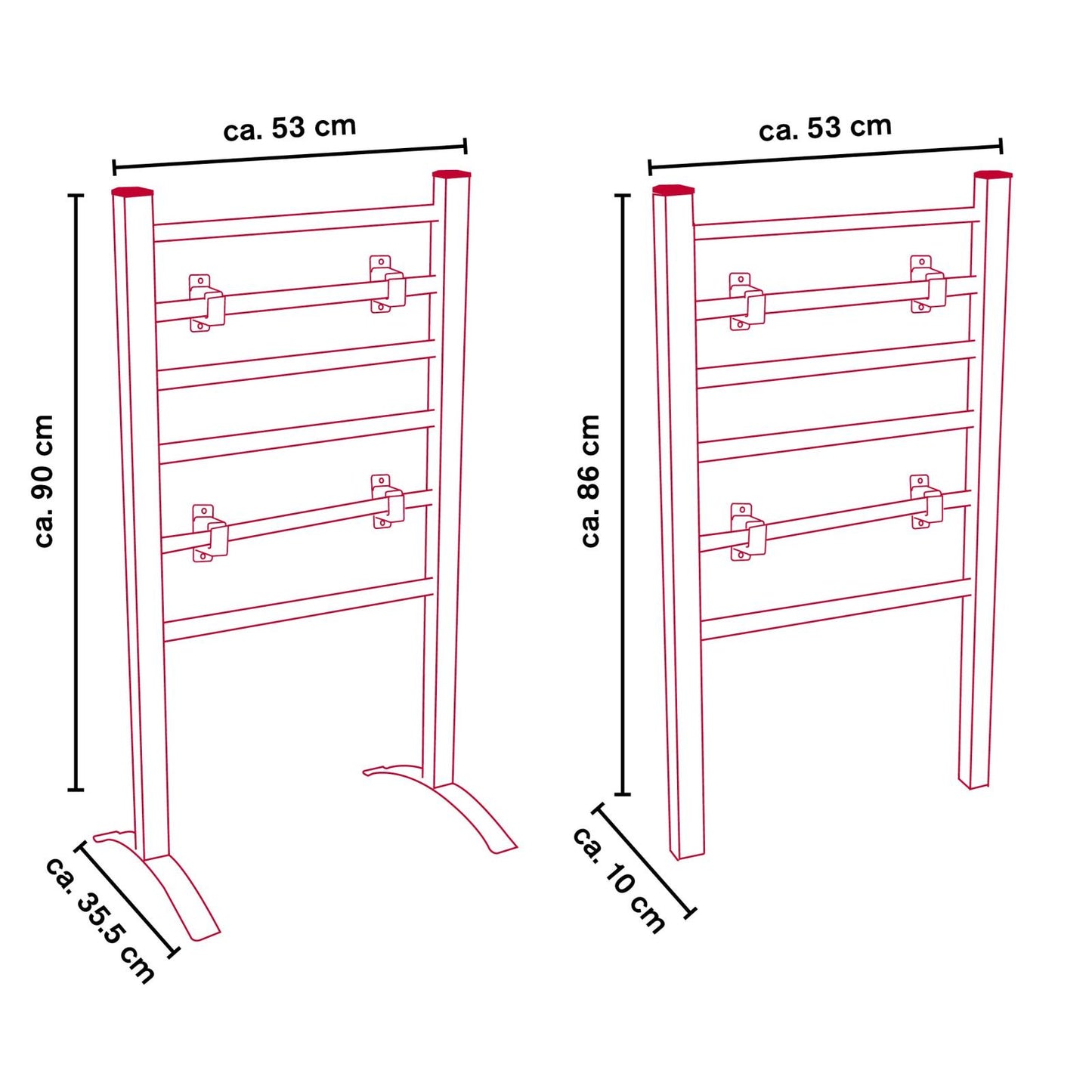 Drying rack towel  230V 6 bars